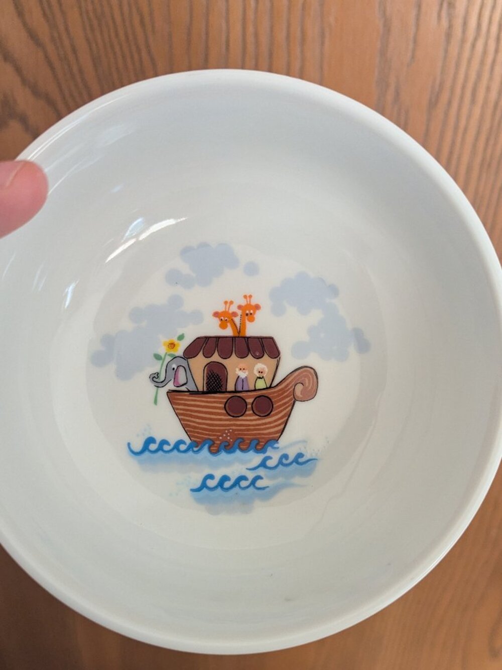 Noah's Ark Ceramic Bowl George Good Japan Children's Cereal Icecream Bowl - Picture 7 of 8